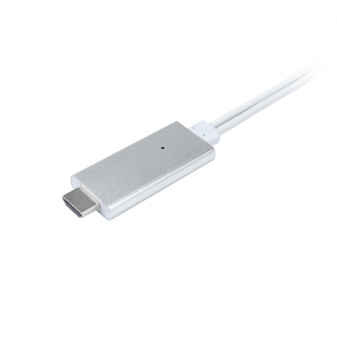 Câble MHL HDMI pour iPhone 5 / 5S / 5C / 6 / 6S / 6 Plus - Argent