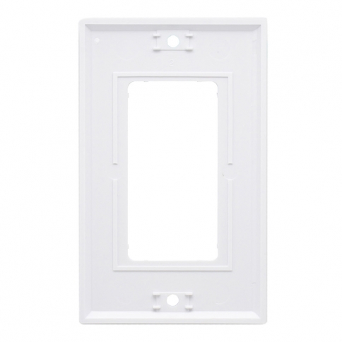 (5 Pack) 1-Gang Decora/Decora Wallplate, Standard Size, Thermoset, Device Mount, White