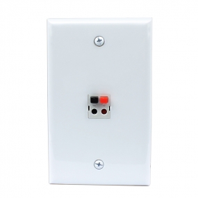 New easy installation 1 Port Speaker Wall Plate