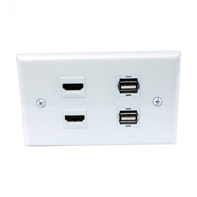 Multi Panel include 2 port HDMI and 2 port USB wall plates