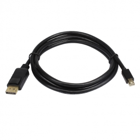 Mini DP to DP Cable Gold Plated Mini DisplayPort to DisplayPort Adapter Cable Black