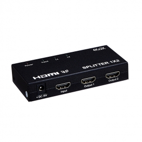 Allsmartlife 1x2 Powered 1080P V1.4 Certified HDMI Splitter with Full Ultra HD 4K/2K and 3D Resolutions