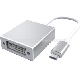 2016USB 3.1 Type C to DVI Adapter 1080P With Aluminum case (USB-C) for Apple New Macbook /Chromebook