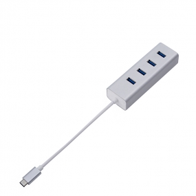 Allsmartlife USB-C to 4-Port USB 3.0 Hub for USB Type-C Devices Including the new MacBook,Google Computer