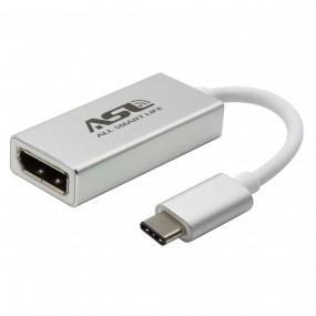 AllSmartLife USB-C to Displayport Adapter, USB 3.1 Type-C to DisplayPort Adapter Converter for Apple New Macbook, ChromeBook Pixel, Google Nexus 5X/6P-Silver