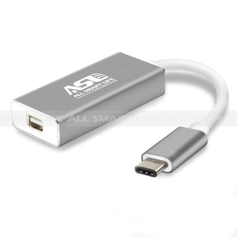 753 USB C to Mini DisplayPort Adapter,USB 3.1 Type-C Converter,USB C to DP Adapter,Support Type-C Fast Charge,Type-c Mini DisplayPort,for Projector TV Monitor,Plug and Play 