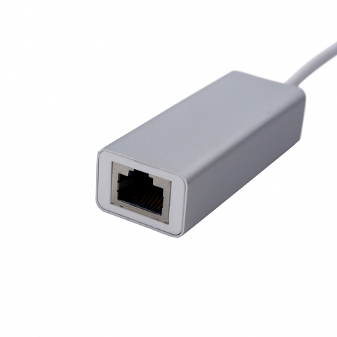USB 3.1 Type C to Gigabit LAN Network Adapter in Silver
