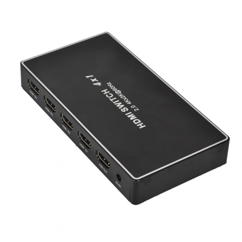 HDMI Version 2.0 Switch 4x1, 4 in 1 Out HDMI Switch 1080P with IR Remote, Support DVD Players , Satellite Receivers, HD players, PS4, Set top Boxes (4 Ports)
