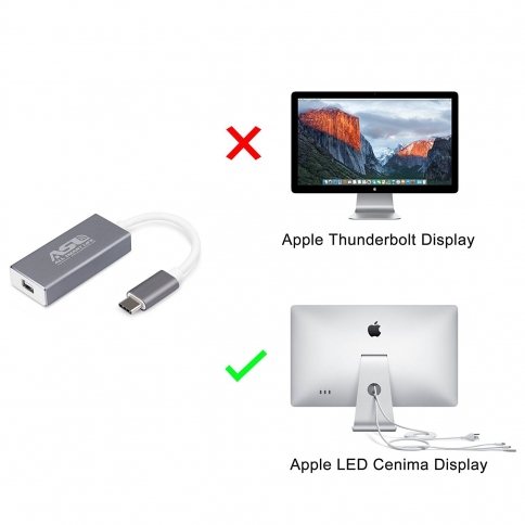 USB Type Mini DisplayPort Adapte