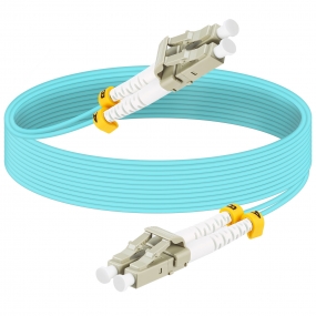 9FT Fiber Patch Cable LC to LC Multimode Duplex - 50/125um OM3 Fiber Optic Internet Cable